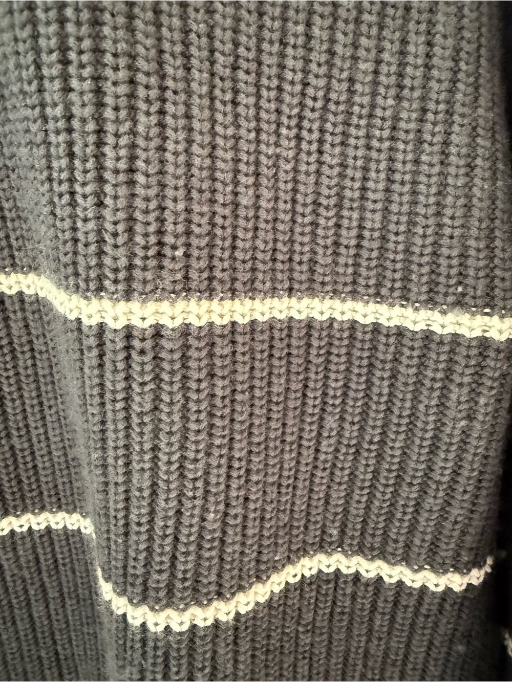 Vuori Montauk Crew Organic Cotton/Cashmere Sweater - Navy Stripe - Small - Picture 6 of 8